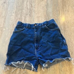 Glory‎ Days Dark Blue Frayed Shorts cut off high rise shorts size vintage 11/12